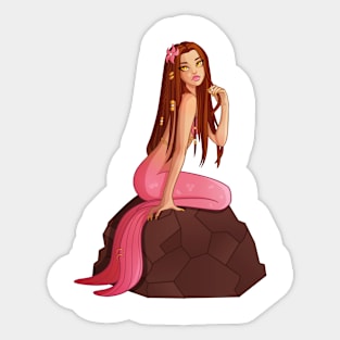 Pink Mermaid Sticker